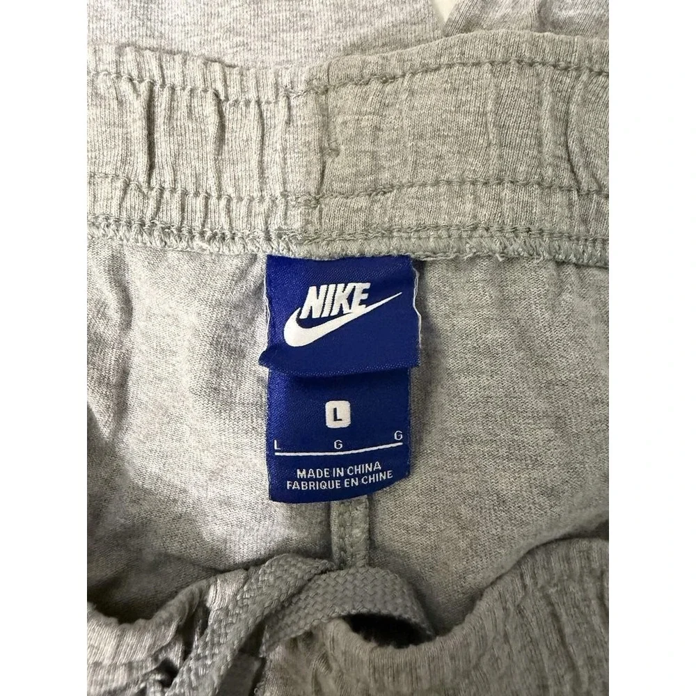 Nike Jersey Shorts Large Men's Grey Heathered Athletic Gym Training Relaxed